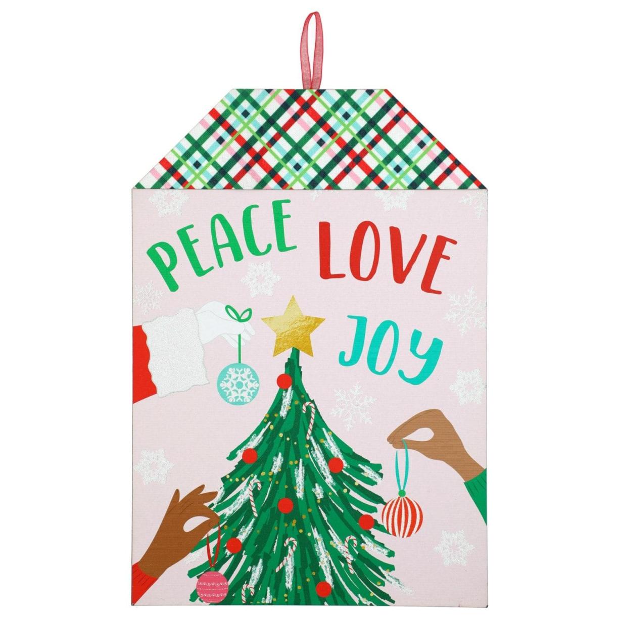 Christmas Decor | Holidays Christmas Gift Tag Decorative Wall Signs, 13.25X9-In.