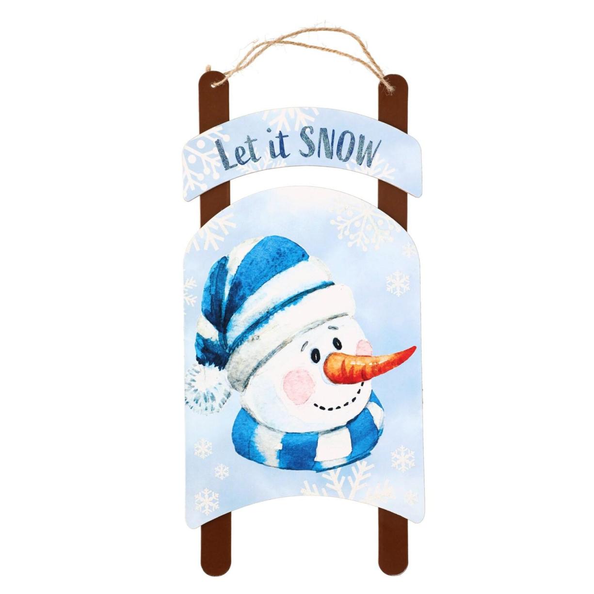 Christmas Wall Decorations | Holidays Christmas House Sled-Shaped Decoration Signs Multicolored